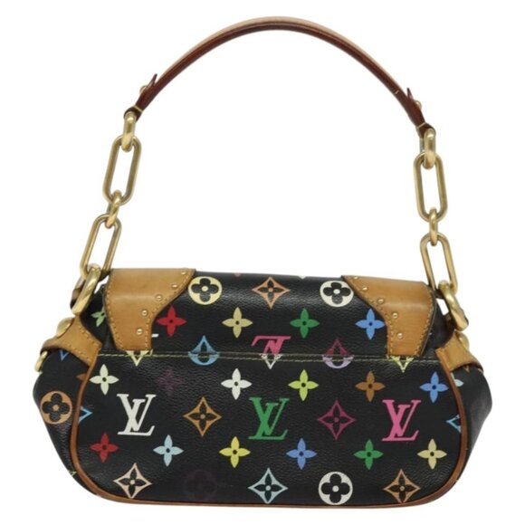 LOUIS VUITTON Monogram Multicolor Marilyn Shoulder Bag Black M40128 Auth 131815 - Picture 3 of 16
